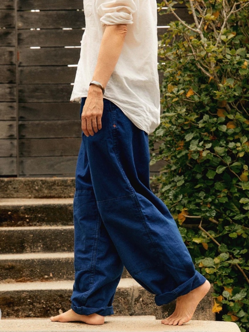 the flight pant in sashiko indigo - Picture 4 of 7